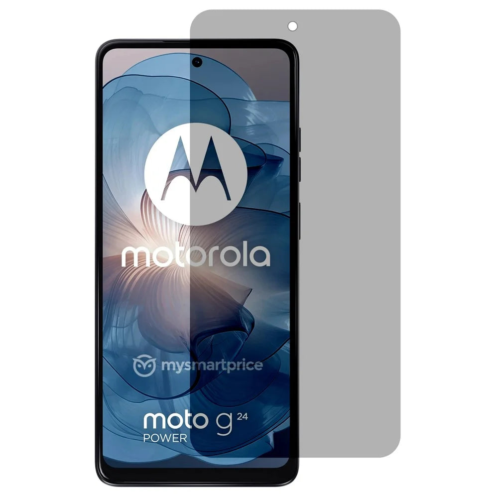 For Motorola Moto E14 4G / G04 4G / G04s 4G / G24 4G Screen Protector Anti Spy Tempered Glass Film Complete Covering - 1