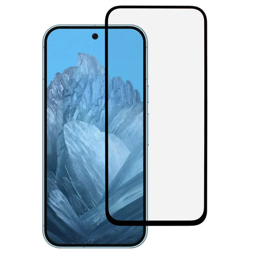 For Google Pixel 9 / Pixel 9 Pro Full Screen Protector Silk Printing Full Glue Tempered Glass Film - 1