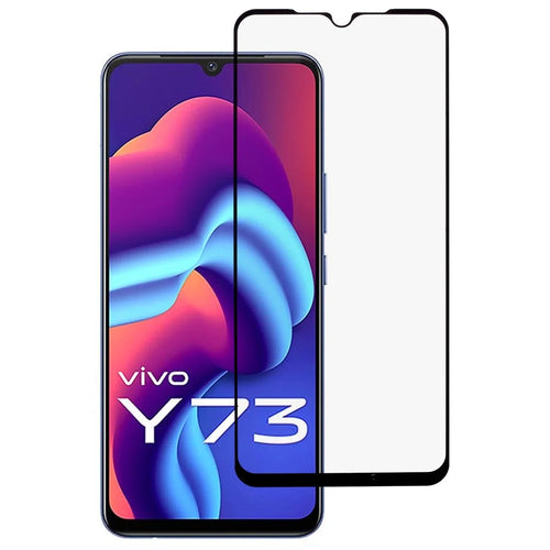For vivo Y73 Screen Protector HD Clarity Silk Printing Anti-explosion Film - 1