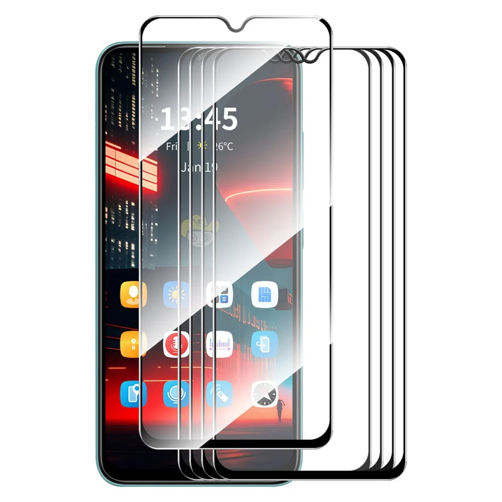 ENKAY HAT PRINCE 5Pcs for Motorola Moto E22 4G / E22i 4G High Aluminium-silicon Glass Screen Protector Full Glue - 1