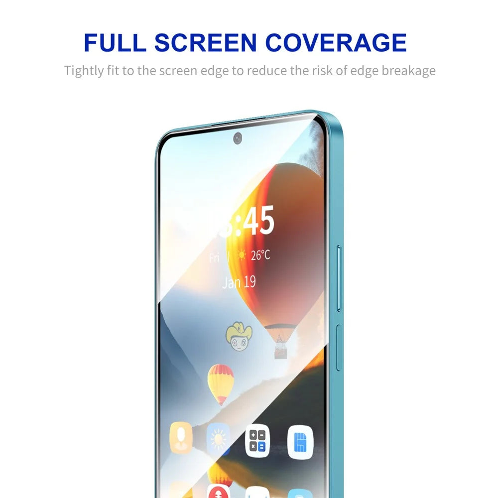 ENKAY HAT PRINCE 2Pcs for Motorola Moto G22 / E32s 4G Screen Protector Silk Printing Black Edge HD Clear Film - 2