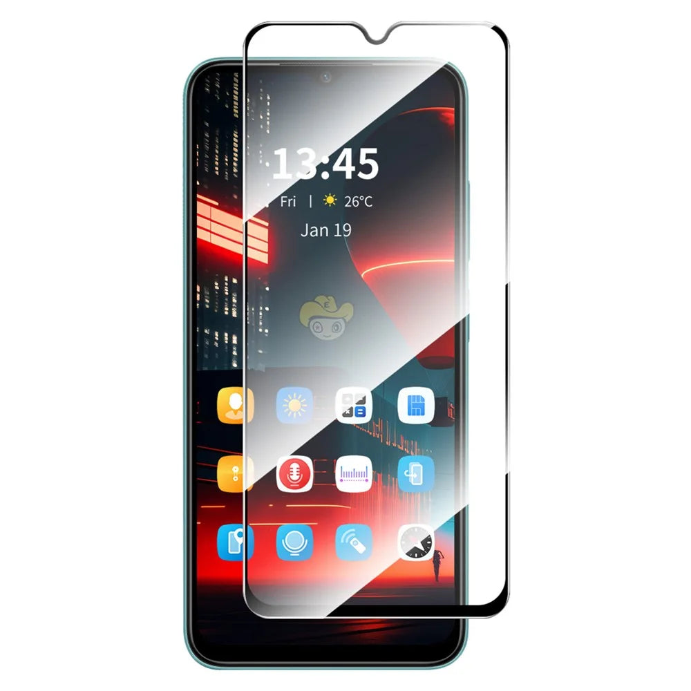 ENKAY HAT PRINCE for ZTE Blade A52 Screen Protector Silk Printing Full Glue Film Complete Covering - 1