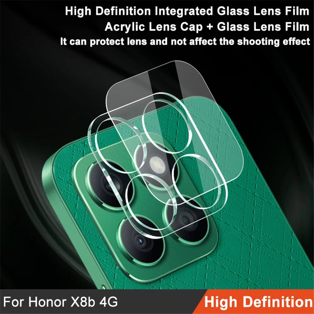 IMAK For Honor X8b 4G Camera Lens Film + Acrylic Lens Cap Tempered Glass Rear Lens Film - 2