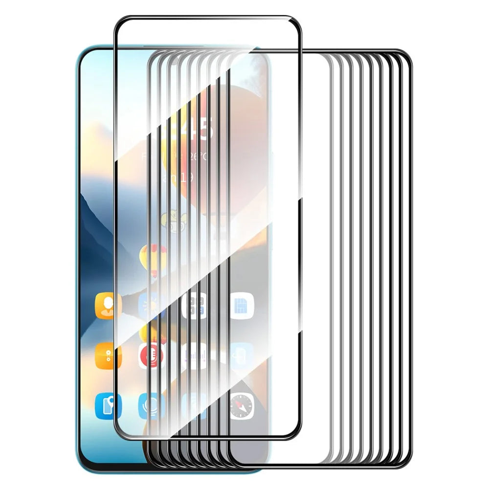 ENKAY HAT PRINCE 10Pcs for itel P55+ Screen Protector 9H Hardness High Aluminium-Silicon Glass Film - 1