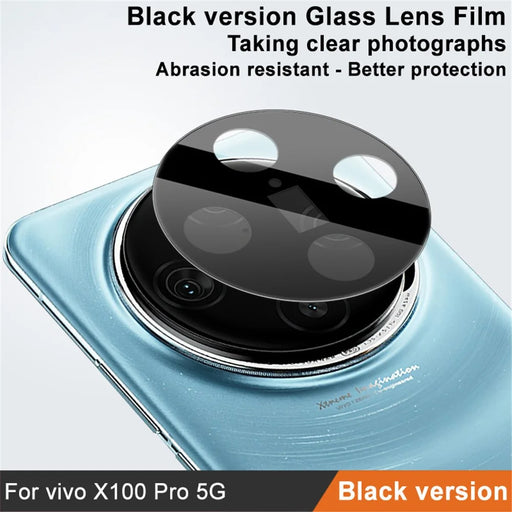 IMAK For vivo X100 Pro 5G / X100s Pro 5G Camera Lens Protector Scratch-Proof Tempered Glass Lens Film (Black Version) - 2