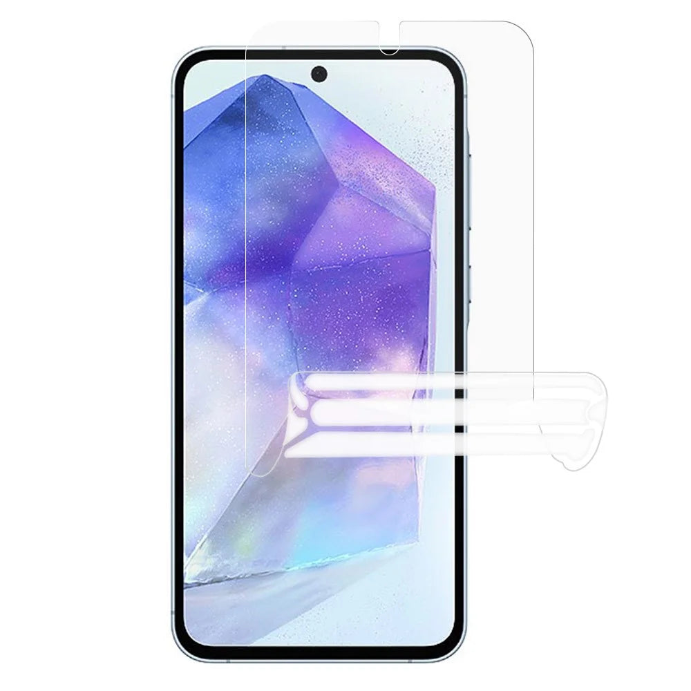 For Samsung Galaxy A55 5G Hydrogel Film Transparent Soft TPU Full Covering Screen Protector - 1