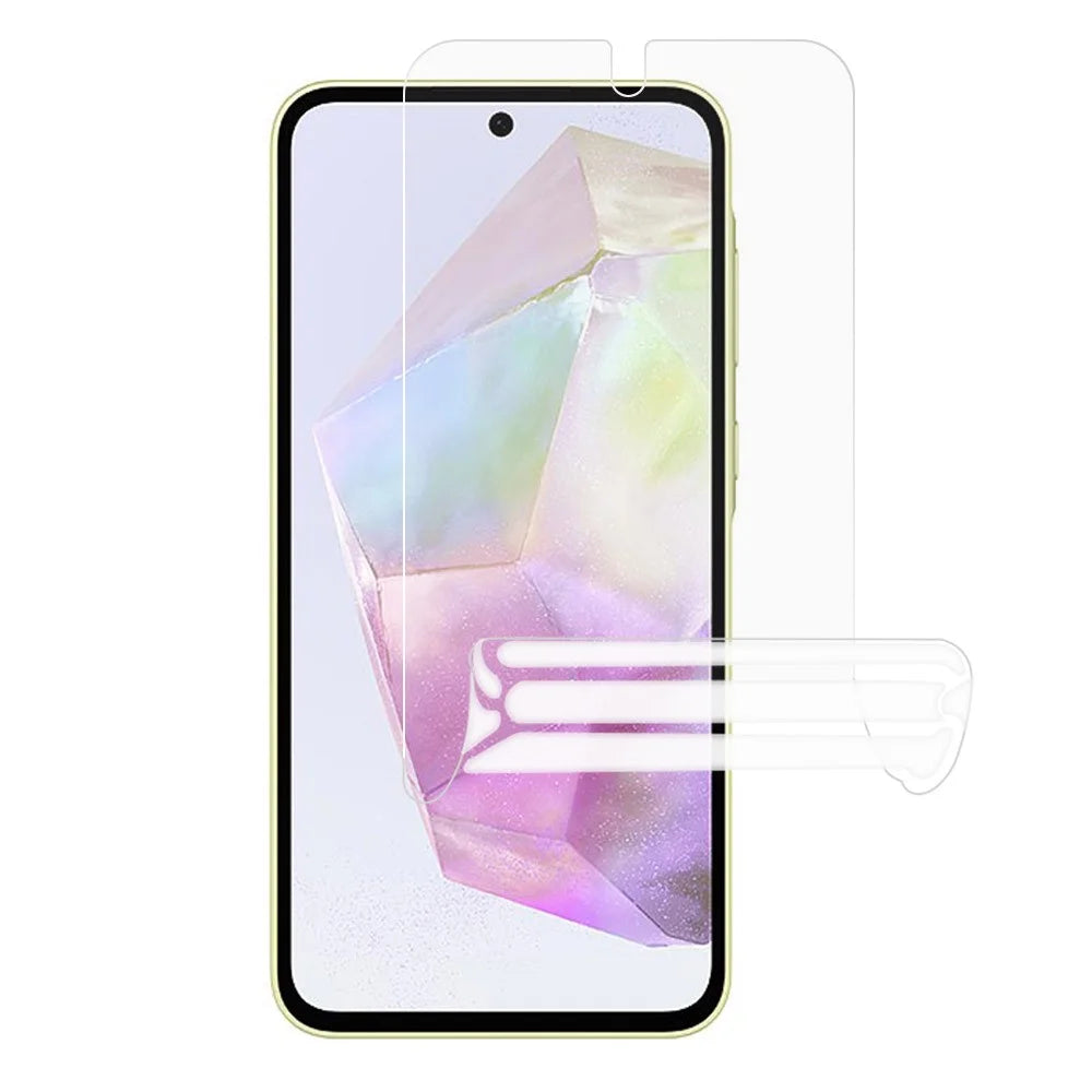 For Samsung Galaxy A35 5G Hydrogel Film Transparent Soft TPU Full Covering Screen Protector - 1