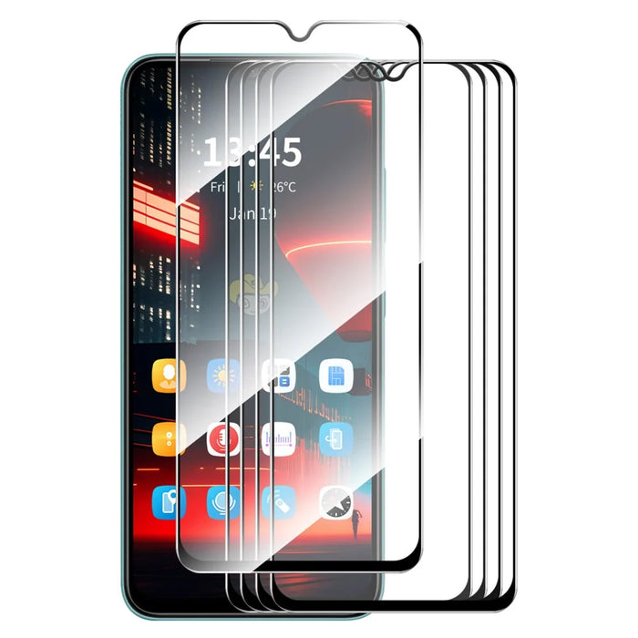 ENKAY HAT PRINCE 5Pcs for Realme C25s Screen Protector Silk Printing Full Cover Full Glue Film - 1
