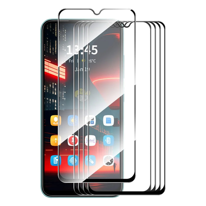 ENKAY HAT PRINCE 5Pcs for Realme Narzo 50i Prime 4G Screen Protector 0.26mm 2.5D Explosion-proof Full Cover Film - 1