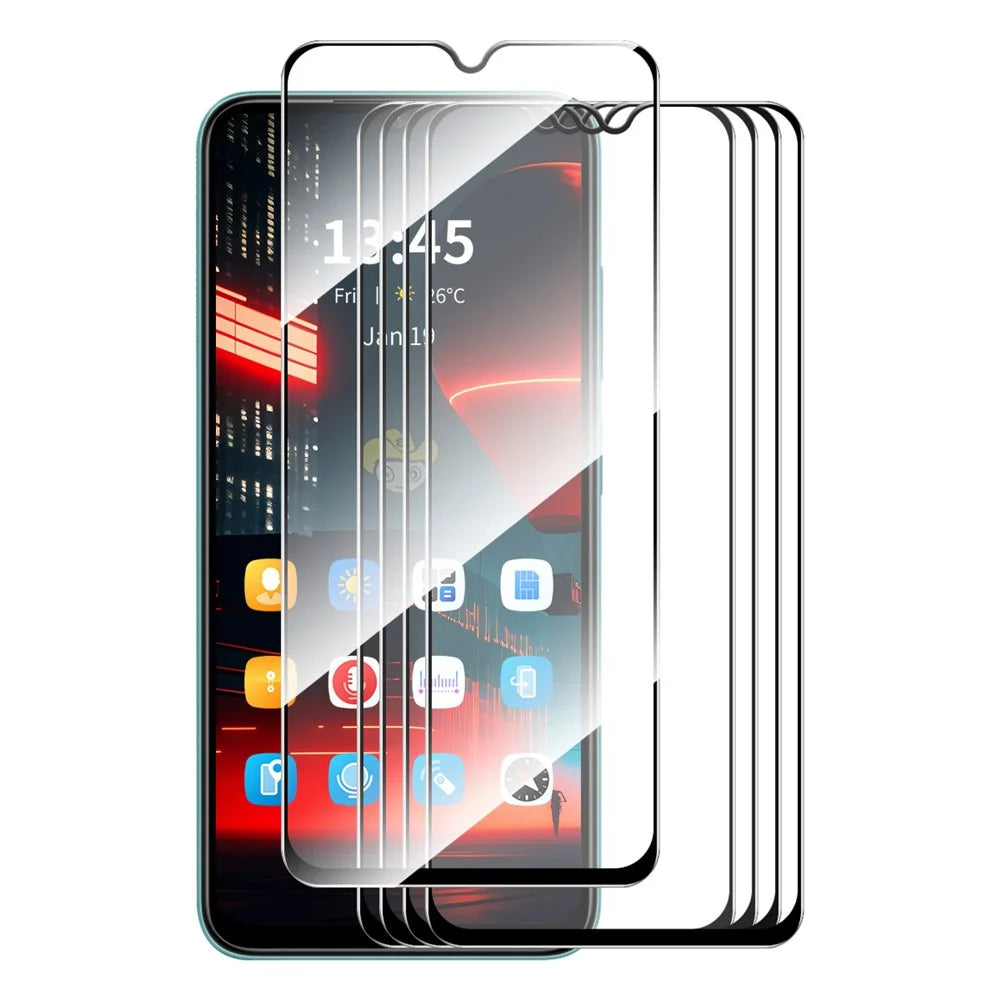 ENKAY HAT PRINCE 5Pcs for Realme Narzo 50A Prime Silk Printing Full Screen Protector Anti-explosion Protection - 1