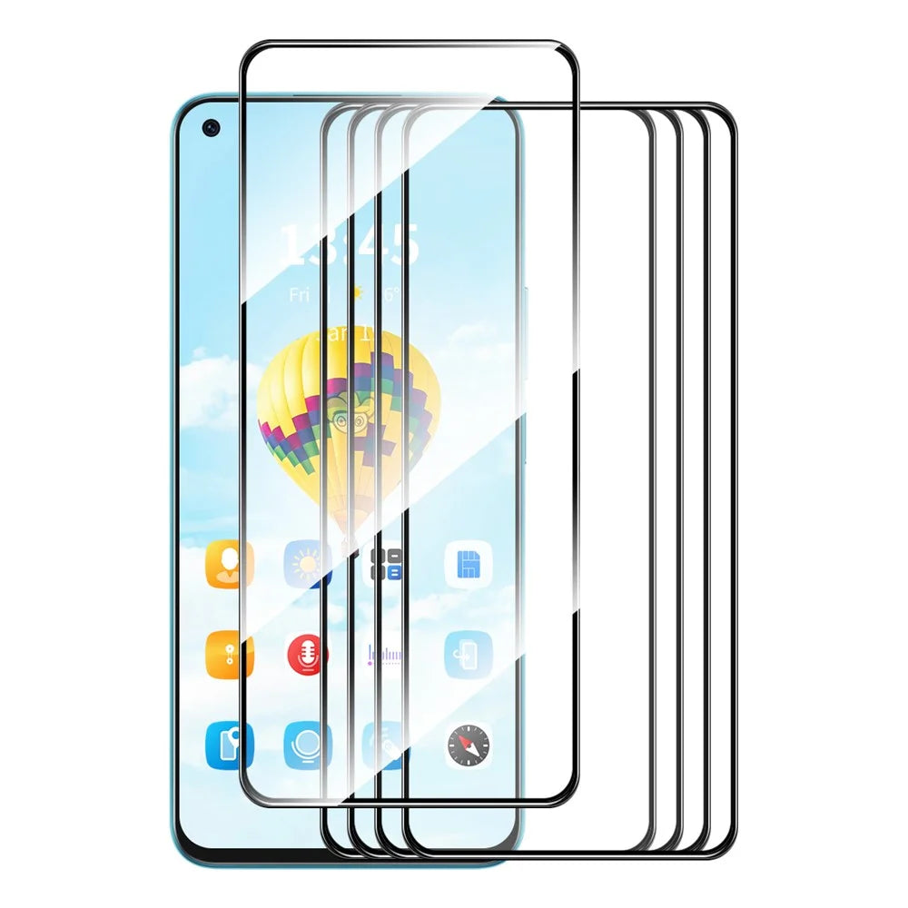 ENKAY HAT PRINCE 5Pcs for Realme V25 / 9 5G / 9 Pro 5G Full Screen Protector Full Glue Silk Printing Film - 1