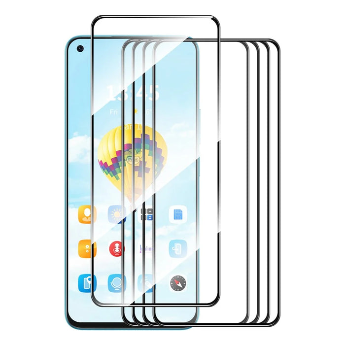 ENKAY HAT PRINCE 5Pcs for Realme Narzo 60 5G Complete Cover Film Silk Printing Shatter-proof Screen Protector - 1