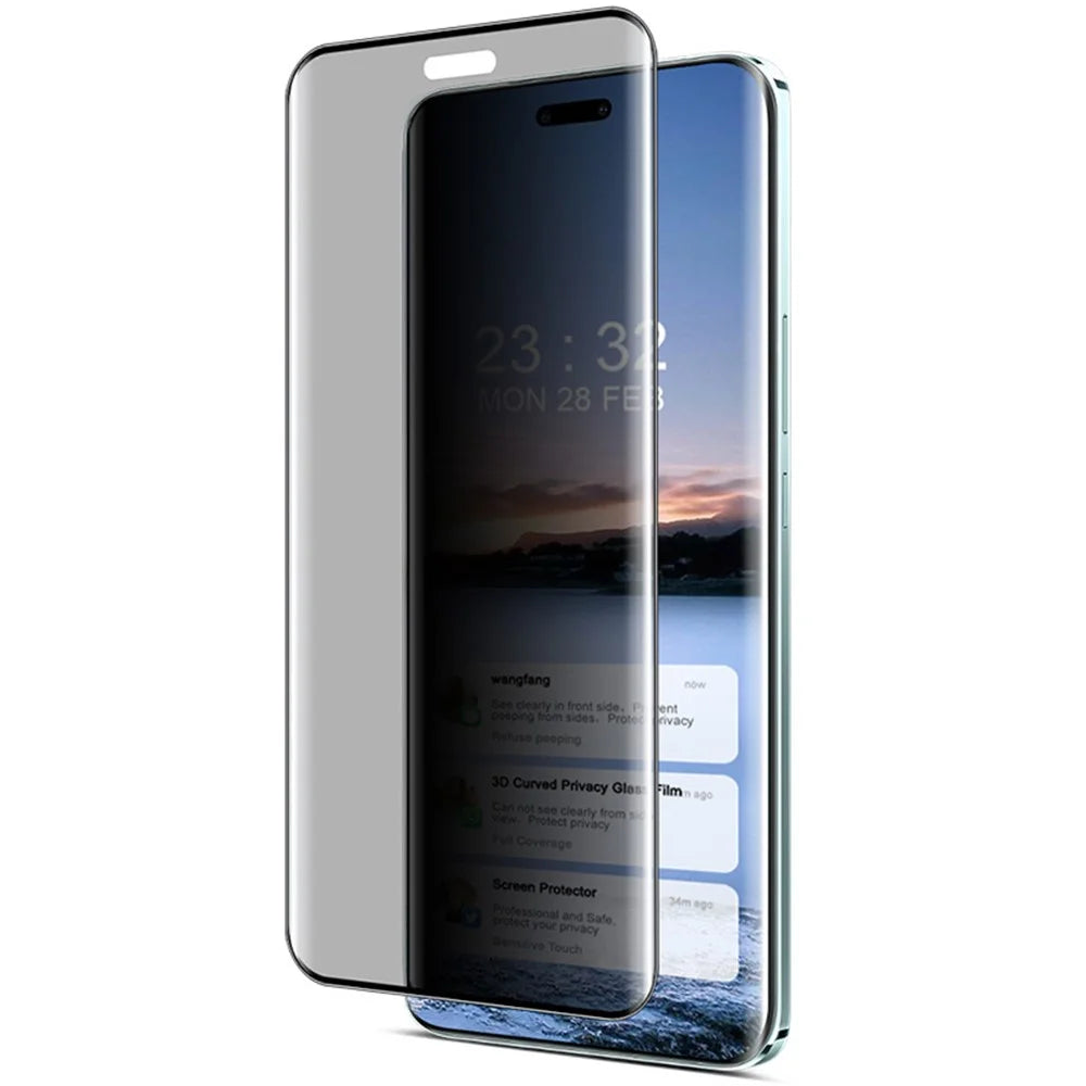 IMAK For Honor Magic6 RSR Porsche Design 5G Anti-Spy Privacy Screen Protector 3D Curved Tempered Glass Film - 5