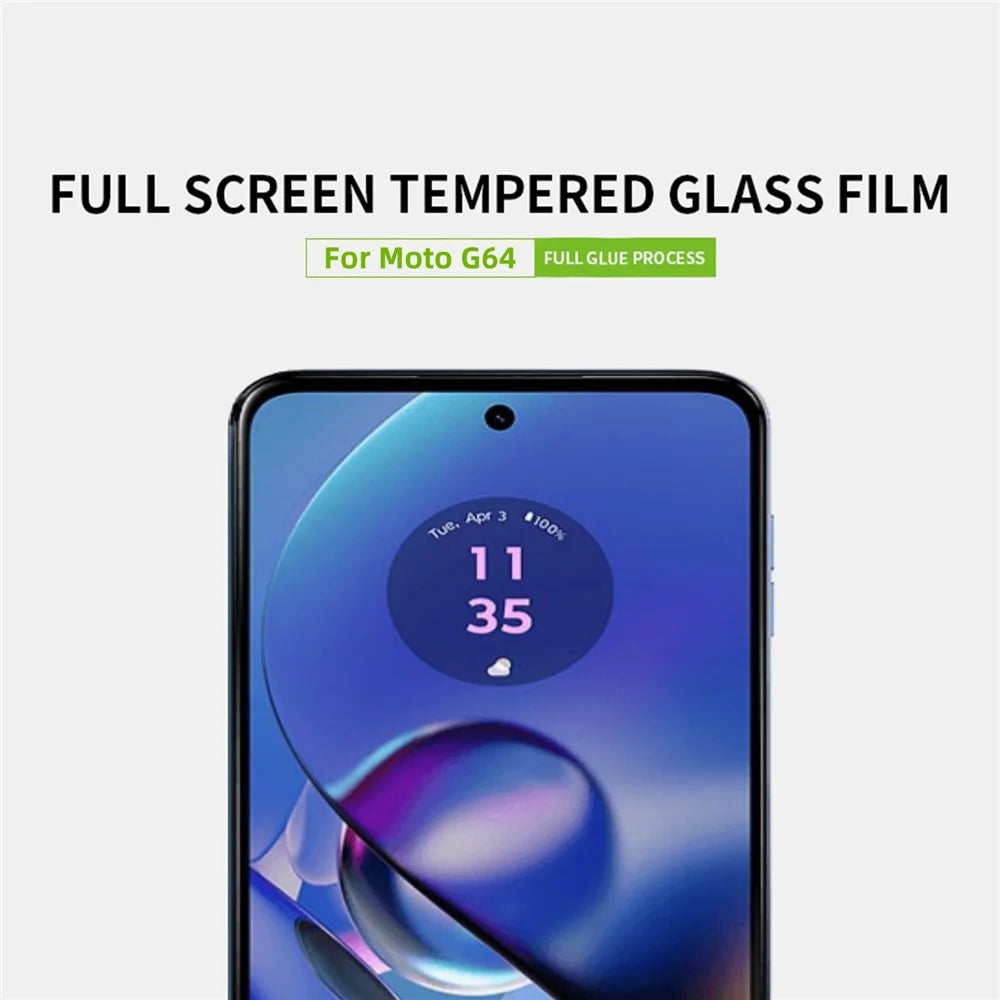 PINWUYO JK Series-2 for Motorola Moto G64 5G Super Clear Screen Protector High Aluminum-silicon Glass Film - 3