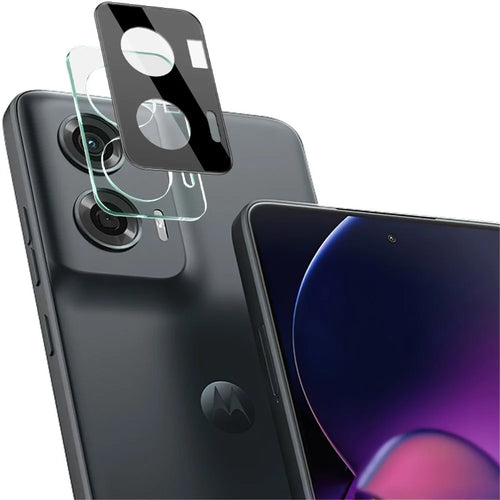 IMAK For Motorola Moto G Stylus 5G (2024) Anti-scratch Camera Lens Protector Integrated Tempered Glass+Acrylic Lens Cap (Black Version) - 1