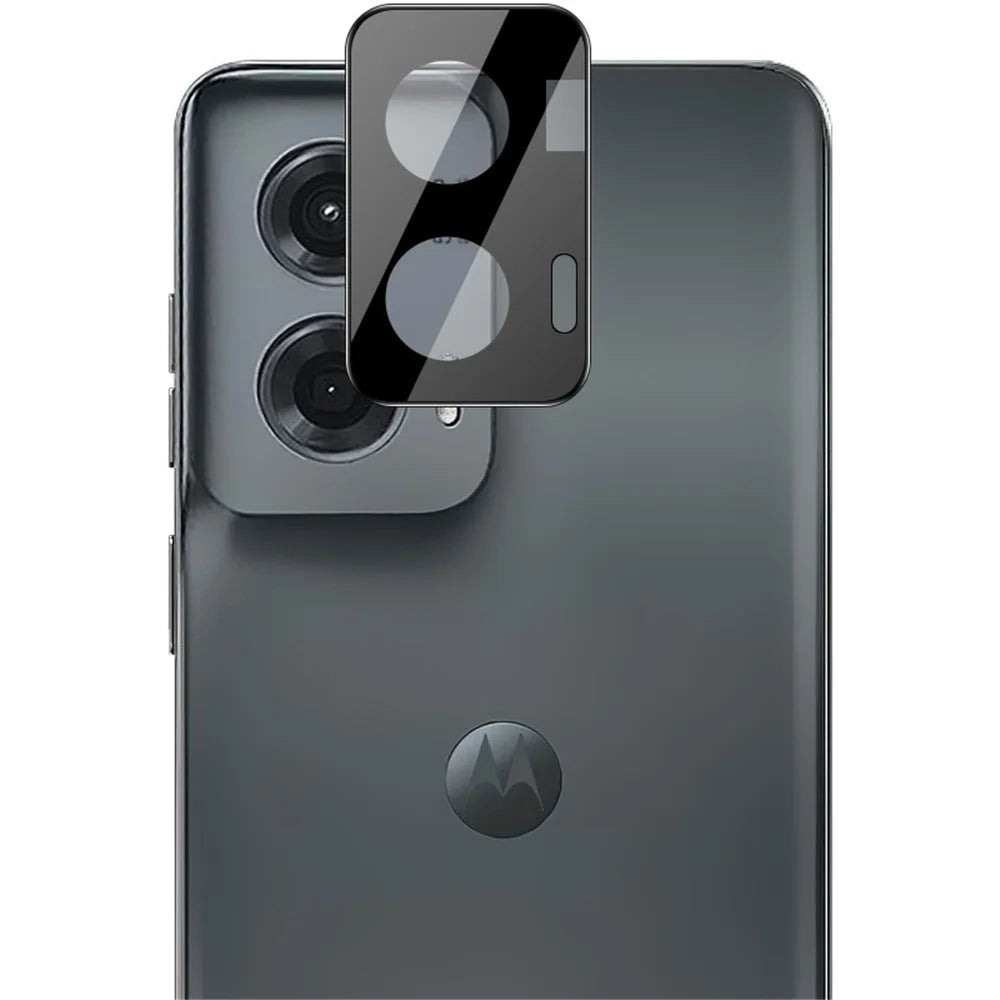 IMAK For Motorola Moto G Stylus 5G (2024) Anti-scratch Camera Lens Protector Integrated Tempered Glass+Acrylic Lens Cap (Black Version) - 4