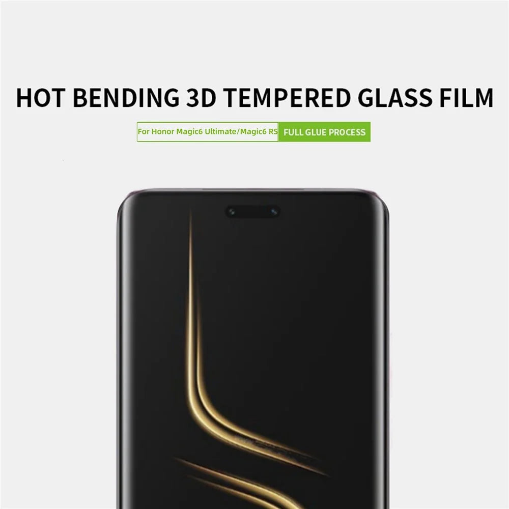 PINWUYO For Honor Magic6 Ultimate 5G / Magic6 RSR Porsche Design 5G Screen Protector 3D Hot Bending Ultra Clear Tempered Glass Film - 3