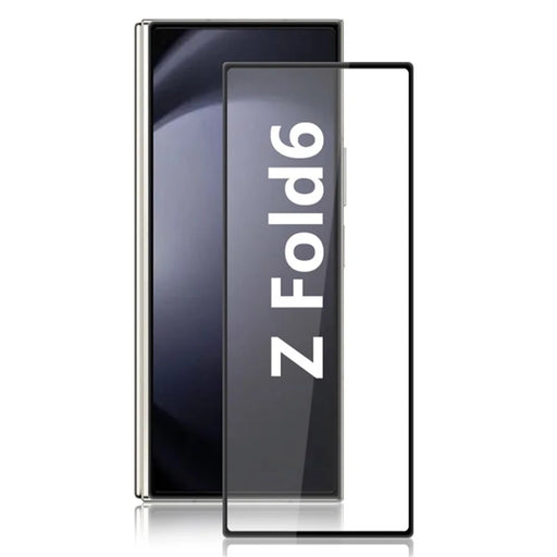 AMORUS For Samsung Galaxy Z Fold6 5G Super Clear Black Tempered Glass Full Screen Protector (Silk Printing) - 1