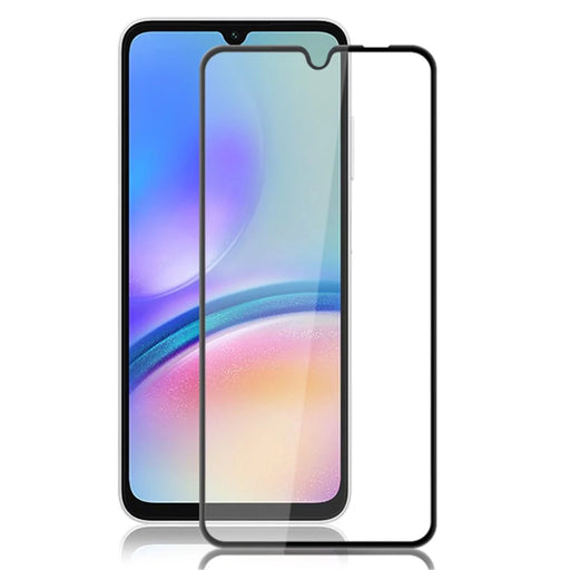 AMORUS Full Screen Protector for Samsung Galaxy M14 4G / A06 4G / A06 5G / A05s 4G Clear Tempered Glass Film (Silk Printing) - Black - 1