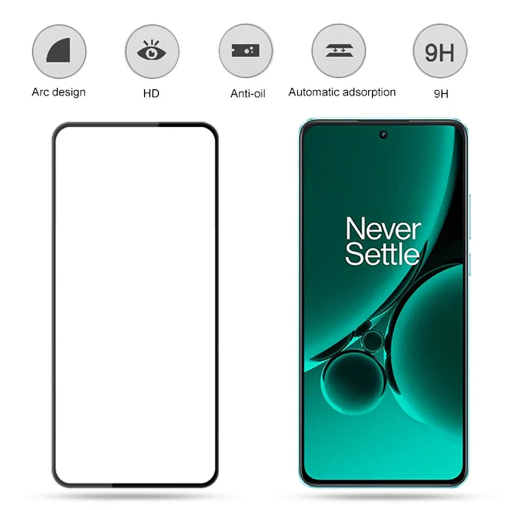 MOCOLO For OnePlus Nord 3 5G / Nord CE3 5G / Ace 2V / Ace 3V 5G Silk Print Full Glue Ultra Clear Tempered Glass Screen Film - Black - 5
