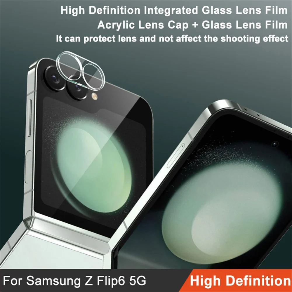 IMAK For Samsung Galaxy Z Flip6 5G Camera Lens Protector Integrated Tempered Glass + Acrylic Lens Cap Lens Film - 2