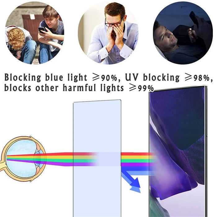 For Samsung Galaxy Tab A11+ / A9+ Anti-blue-ray Full Screen Protector 0.3mm Arc Edge Tempered Glass Film - 4