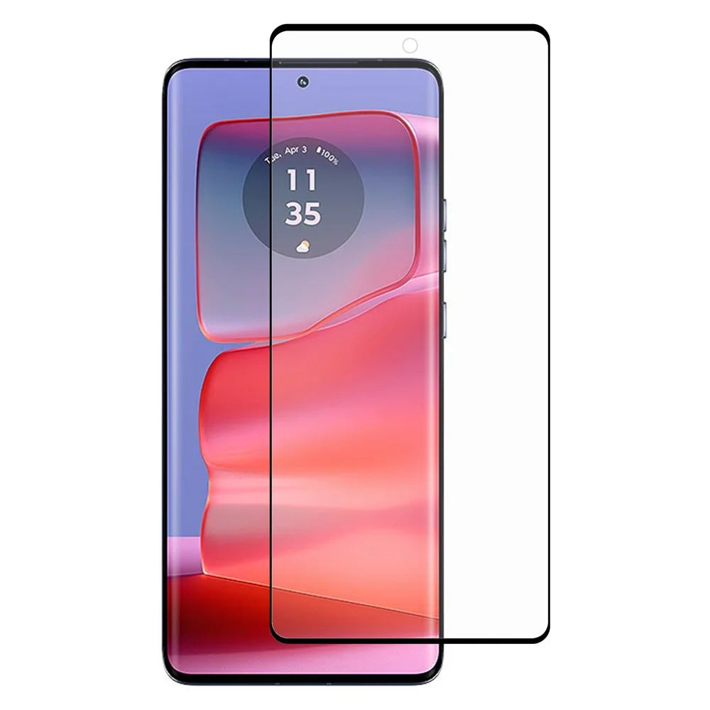 For Motorola Edge 50 Pro 5G Screen Protector Side Glue 3D Curved Edge Tempered Glass Film - 1