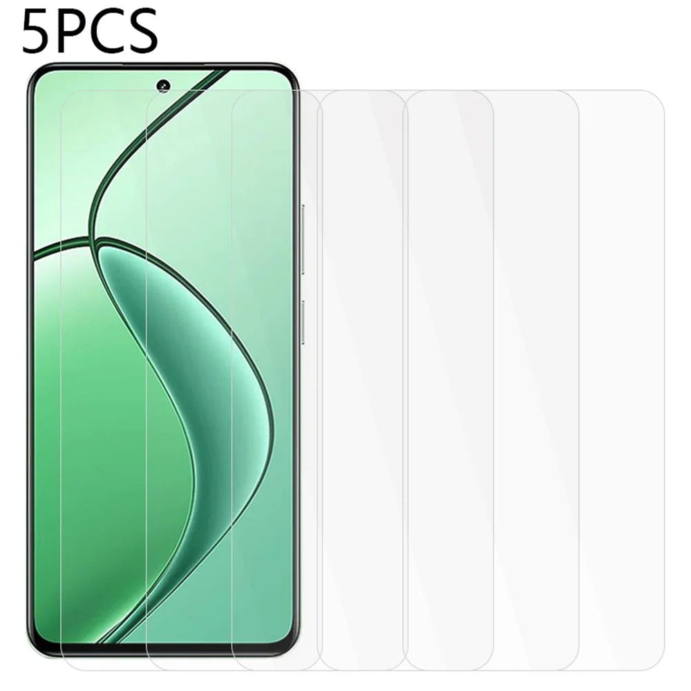5PCS For Realme P1 5G Screen Protector 2.5D 0.3mm Ultra-Thin Tempered Glass Film - 1