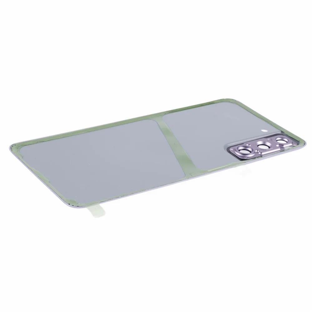 For Samsung Galaxy S21 FE 5G Battery Housing with Adhesive Sticker + Camera Lens Cover (without Logo) - Purple - 4