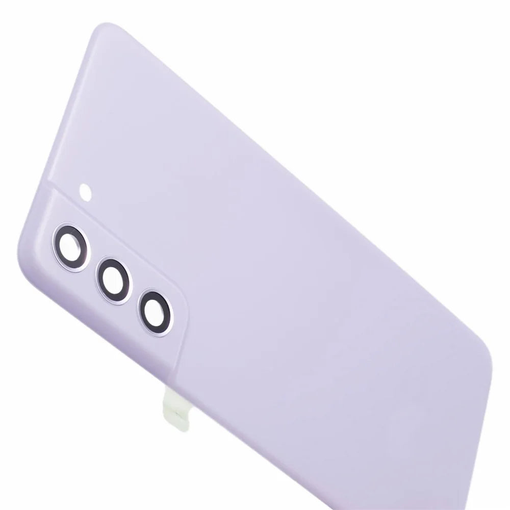 For Samsung Galaxy S21 FE 5G Battery Housing with Adhesive Sticker + Camera Lens Cover (without Logo) - Purple - 6