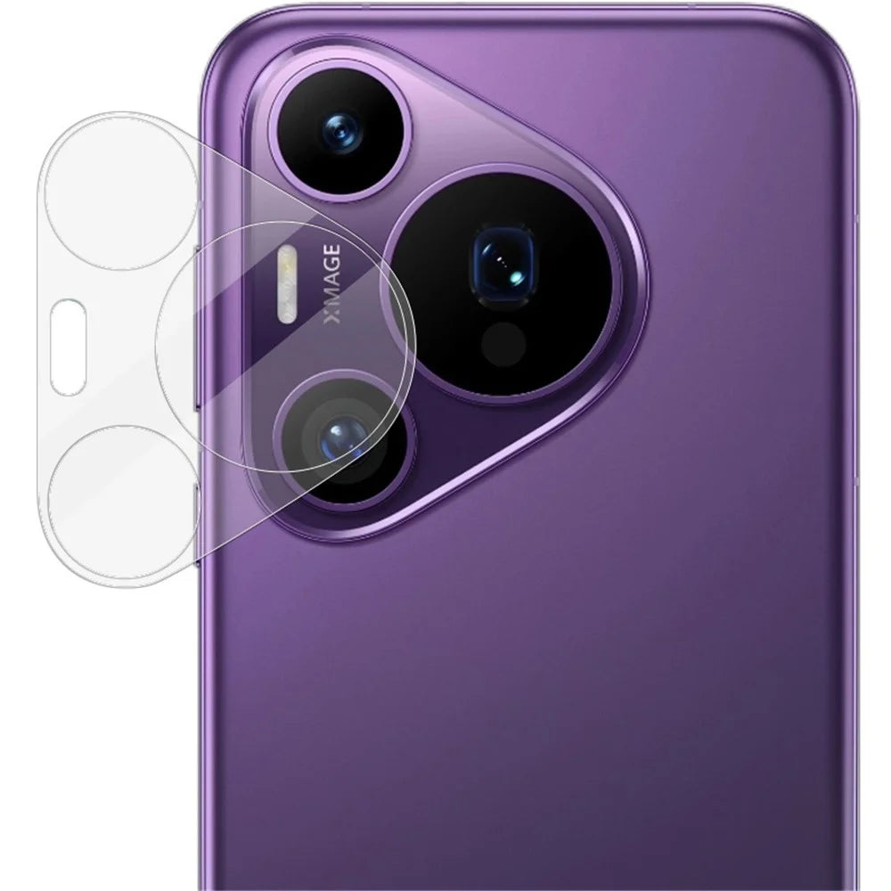 IMAK For Huawei Pura 70 Pro / 70 Pro+ Rear Lens Film + Acrylic Lens Cap HD Tempered Glass Camera Lens Protectors - 2