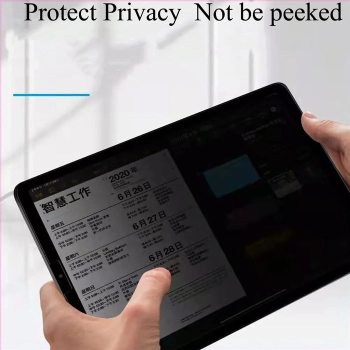 For Samsung Galaxy Tab A11+ / A9+ Screen Protector 0.3mm Arc Edge Full Covering Anti-Spy Tempered Glass Film - 4