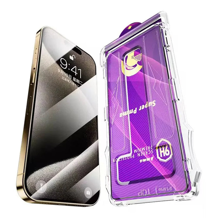 For iPhone 15 Pro Max PET Screen Protector Anti-scratch Full Cover Film Easy to Install - 2