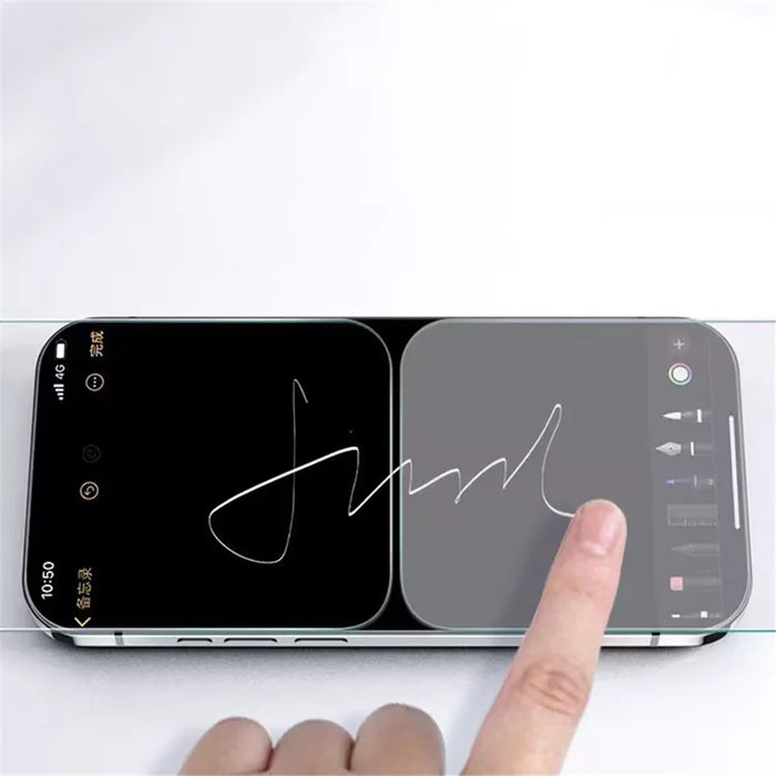 For iPhone 13 / 13 Pro / 14 Screen Protector Transparency PET Film with Installation Tool - 5