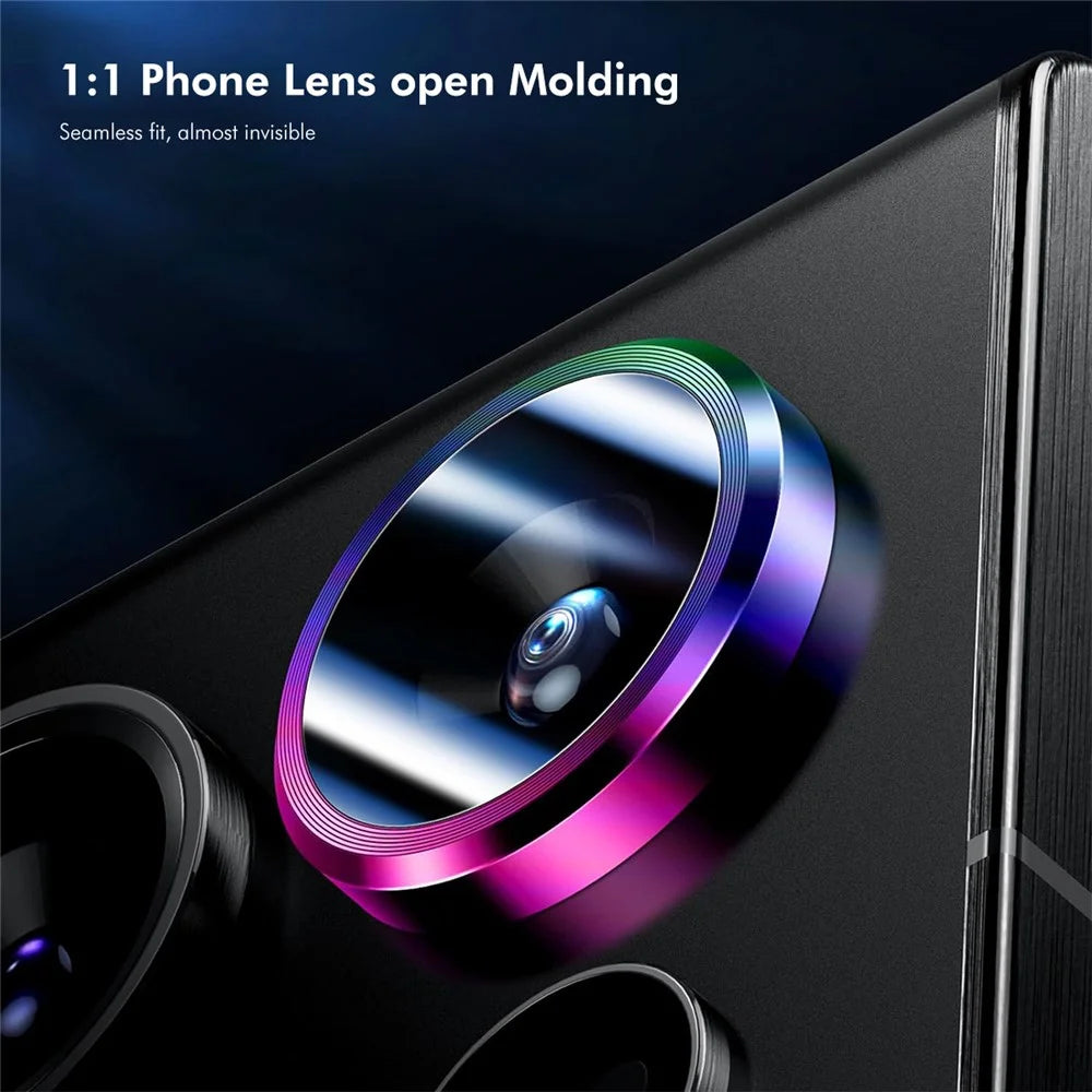 ENKAY HAT PRINCE For Samsung Galaxy S24 Ultra AR Clear Camera Lens Protector Metal Ring Rear Lens Guard - Purple - 4