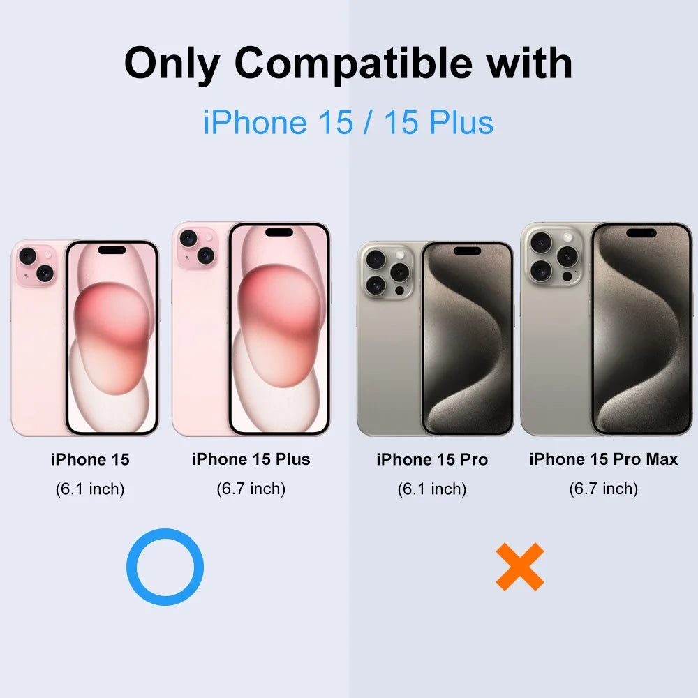 NORTHJO For iPhone 15 Plus / 15 Camera Lens Protector Matte Plate Integrated Aluminum Alloy Lens Film - Pink - 4