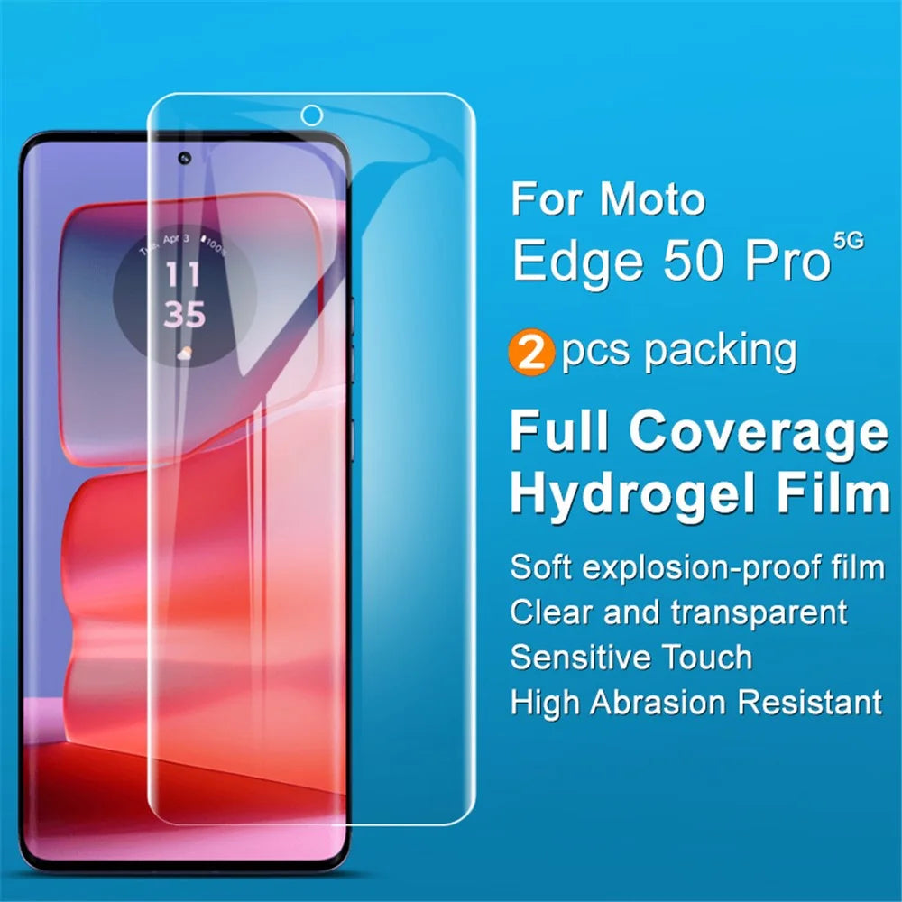 IMAK 2Pcs / Set Hydrogel Film III for Motorola Edge 50 Pro 5G / Edge 50 5G / 50 Fusion 5G / 50 Ultra 5G / Moto X50 Ultra 5G Screen Protector - 2