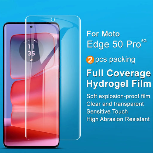 IMAK 2Pcs / Set Hydrogel Film III for Motorola Edge 50 Pro 5G / Edge 50 5G / 50 Fusion 5G / 50 Ultra 5G / Moto X50 Ultra 5G Screen Protector - 2