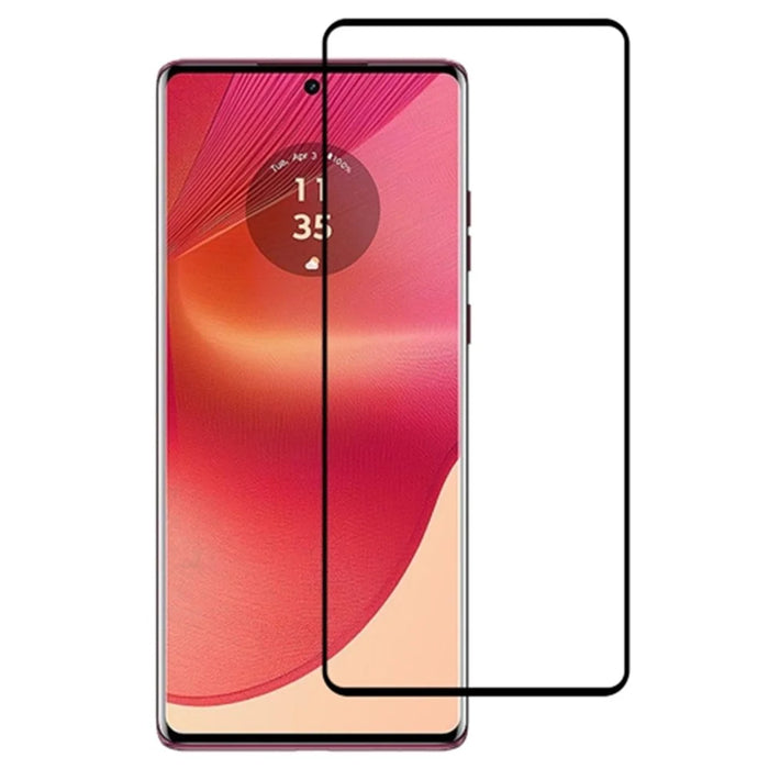 For Motorola Edge 50 Fusion 5G Tempered Glass Full Screen Protector 3D Curved Side Glue Edge - 1