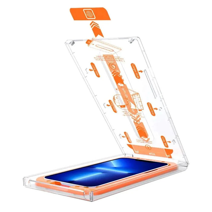 For iPhone 15 Pro Max Tempered Glass Screen Protector HD Clear Film with Installation Tool - 3