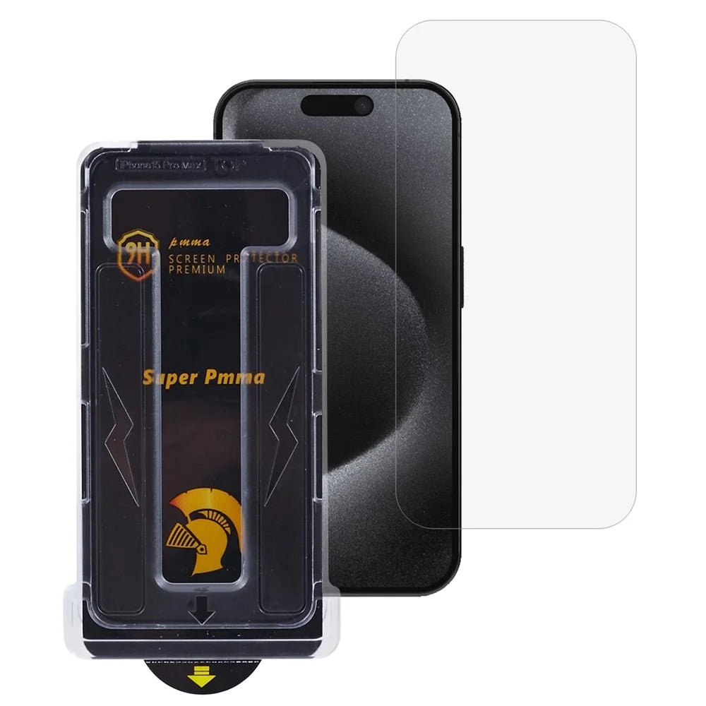 For iPhone 15 Pro Privacy Screen Protector Full Coverage PET Film with Easy Installation Tool - 1