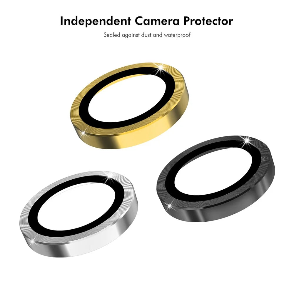 ENKAY HAT PRINCE For vivo V27 5G / V27 Pro 5G 1 Set Camera Lens Film High Alumina Silicon Glass Lens Protector - Black - 5