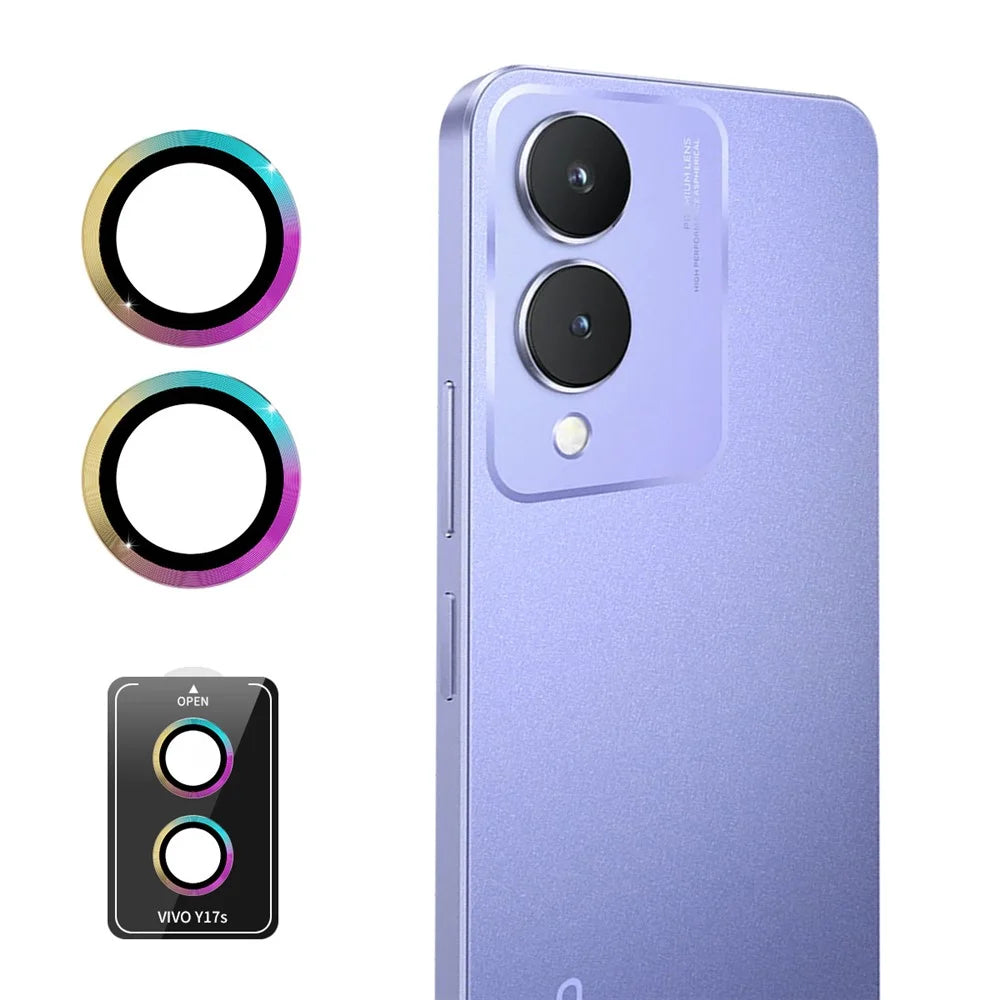 ENKAY HAT PRINCE For vivo Y17s 4G Camera Lens Protector Set High Alumina Silicon Glass Lens Film - Colorful - 1