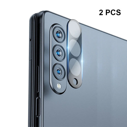ENKAY HAT PRINCE 2Pcs For Samsung Galaxy Z Fold6 5G Camera Lens Protector Tempered Glass Phone Lens Film - Black - 1