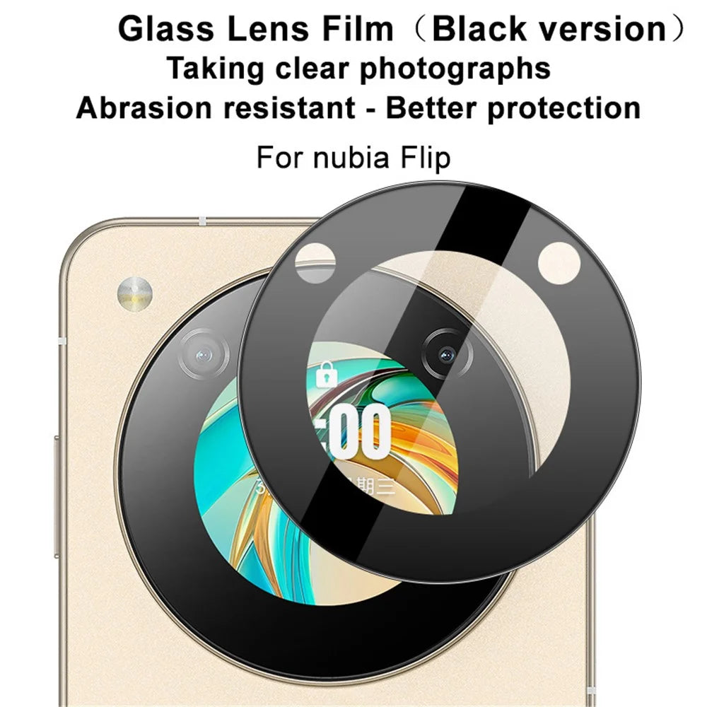 IMAK For ZTE nubia Flip 5G Camera Lens Protector Tempered Glass Lens Film (Black Version) - 3
