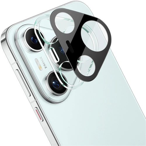 IMAK For Huawei Pura 70 Tempered Glass Camera Lens Film Arc Edge Lens Protector with Lens Cap (Black Version) - 1