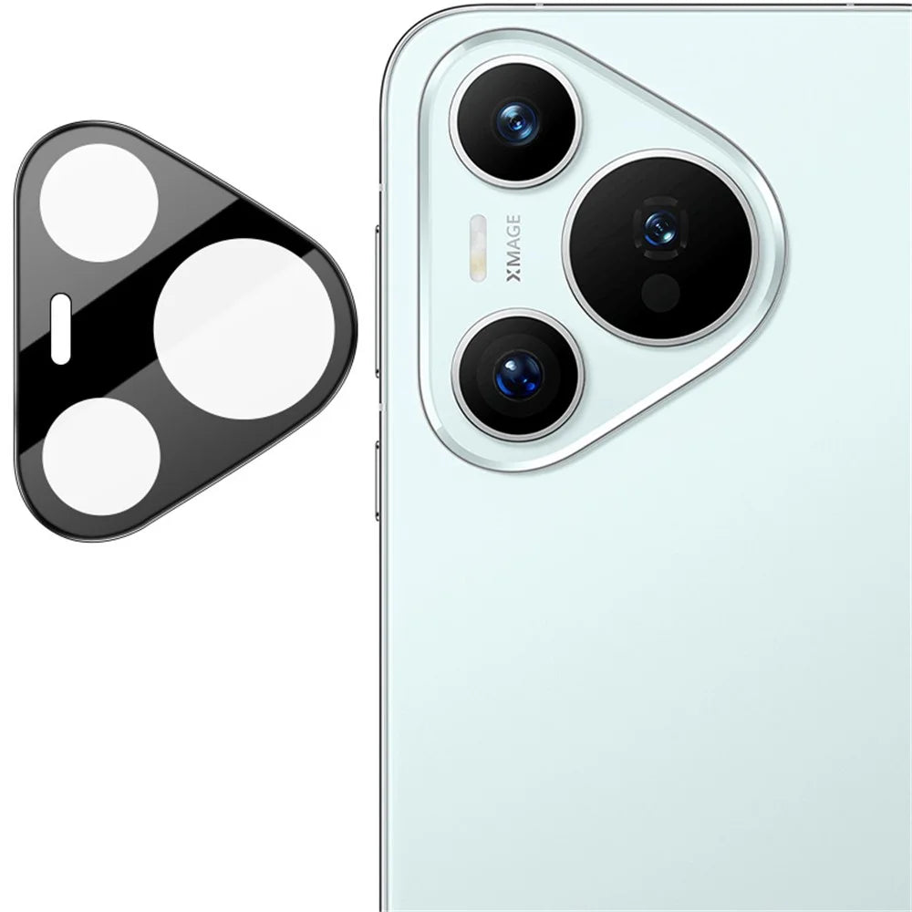 IMAK For Huawei Pura 70 Tempered Glass Camera Lens Film Arc Edge Lens Protector with Lens Cap (Black Version) - 2