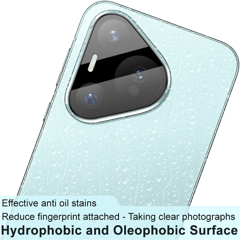 IMAK For Huawei Pura 70 Tempered Glass Camera Lens Film Arc Edge Lens Protector with Lens Cap (Black Version) - 4