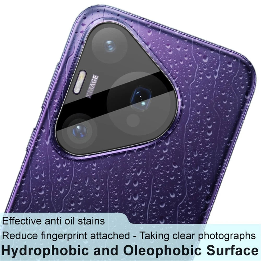 IMAK For Huawei Pura 70 Pro / Pura 70 Pro+ Camera Lens Protector + Acrylic Lens Cap Tempered Glass Lens Film (Black Version) - 4