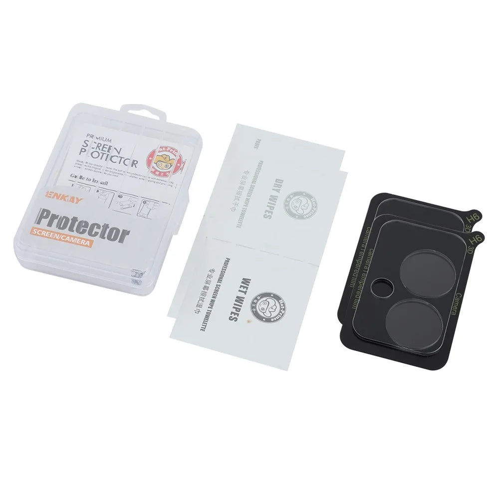 ENKAY HAT PRINCE 2Pcs for Oppo A59 5G Camera Lens Protector High Aluminum-Silicon Glass Ultra HD Lens Film - 5